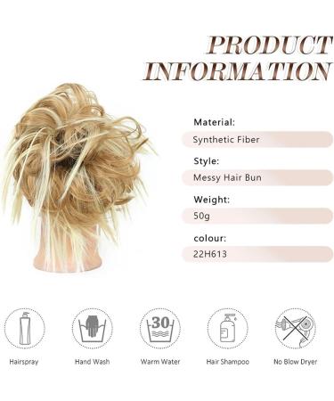 Hair Bun Hairpiece for Women Messy Hair Bun Hair Pieces Hair Scrunchies Extension Curly Hairpiece Wavy Messy Synthetic Chignon for Women Tousled Updo Hair Chignons(4A) - Buy Online on GoSupps.com
