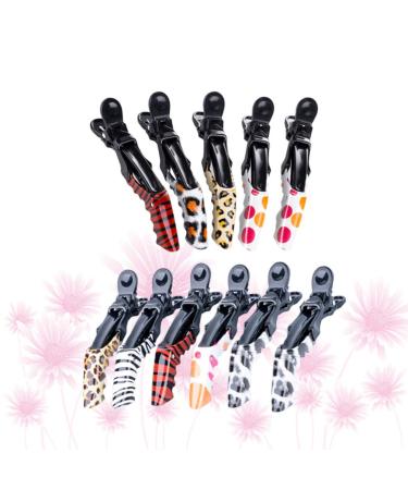 Minkissy 10-Pack Cut Clips - Slipproof Alligator Hair Clips for Women | No Curved Salon Hairpins - Two-Color Bulk Buy - Buy Online on GoSupps.com
