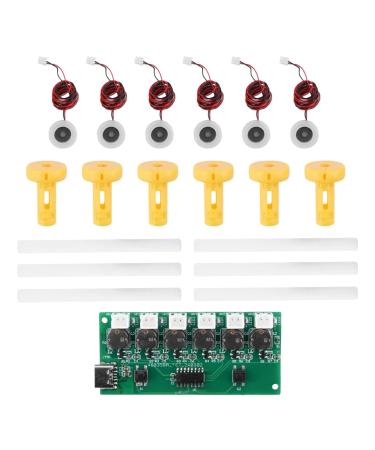 Portable USB Humidifier Kit with Adjustable Mist Levels Yellow Brackets 6.69cmx3cmx0.93cm