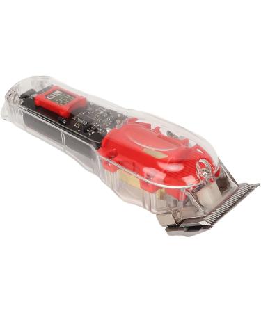 Qukaim Hair Cutting Clipper Electric Hair Clipper with LED Display Incisive Blade Grooming Trimmer 6 Guide Combs Transparent - Buy Online on GoSupps.com