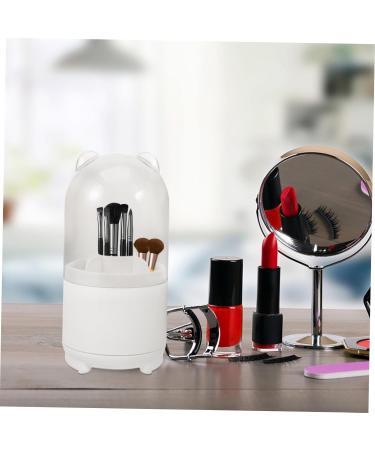 Tofficu Pencil Holder Clear Acrylic Makeup Organizer Pen Holder Eyebrow Pencil Hairbrush To Rotate - Buy Online on GoSupps.com