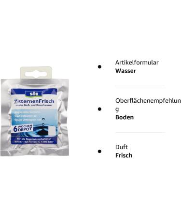 S ll 83543 ZisternenFrisch - Water Treatment Care for Rainwater Barrels | 1 Tab 1 Pack - International Shipping Available - Buy Online on GoSupps.com