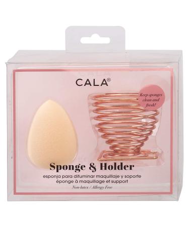 Cala Nude teardrop sponge & holder
