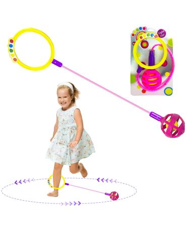 Children's flashing jump ring swing wheel with light wheel flashes swing ball sports toys foldable flash jumping ball children springball for children flashing jumping ball skip ball children skip it skip ball-b