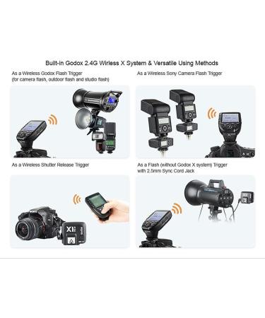 Godox Xpro-S Camera Flash Trigger for Sony - Wireless Remote 2.4GHz, 1/8000s HSS, TTL/Manual, Large Screen, Customizable Functions - Buy Online on GoSupps.com