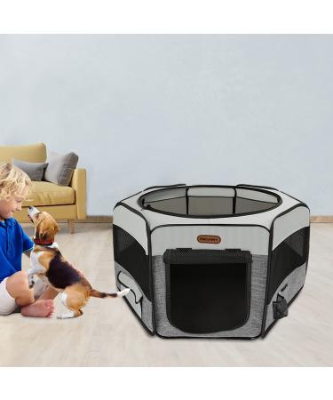 Seiyierr Portable Pet Playpen with Carrying Case - Indoor/Outdoor Puppy & Cat Playpen for Small Dogs - Removable Mesh Shade Cover Included - Buy Online on GoSupps.com