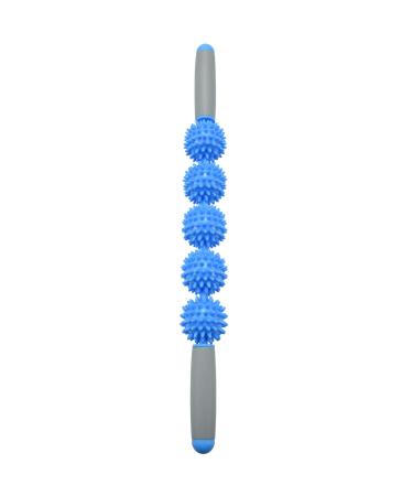 Pekka New Yoga Massage Stab Muscle Relaxing Roller 5 Hedgehogs Balls Anti Cellulite Lose Losing Muscle Body Massage Stock Massage Tool Blue