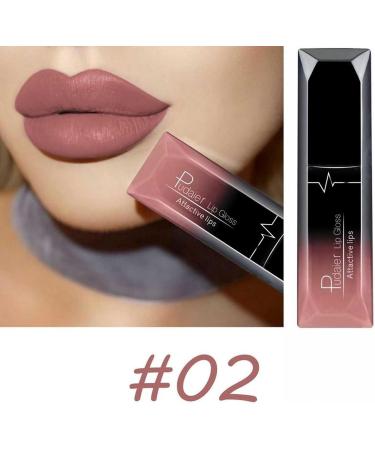 Matte Lipstick Nude Lipstick Smooth Waterproof Highly Pigmented Velvet Lipstick Lip Gloss Full-Coverage Lip Color Lipsticks Professional Lipstick Cosmetics Make Up Gifts(#02) - Buy Online on GoSupps.com