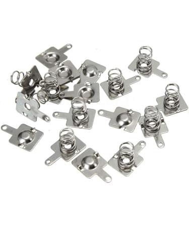 YXQ 100 Pairs AA Battery Spring Plate Set - Positive Negative Conversion - Durable Silver Tone Contacts for Innovative eCommerce Solutions - Buy Online on GoSupps.com