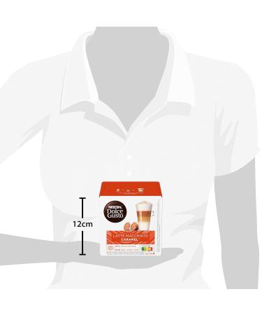 Nescaf Dolce Gusto Latte Macchiato Caramel - 48 Coffee Capsules | Arabica Robusta | Fine Caramel Aroma & Creamy Milk Foam | International Shipping Available - Buy Online on GoSupps.com