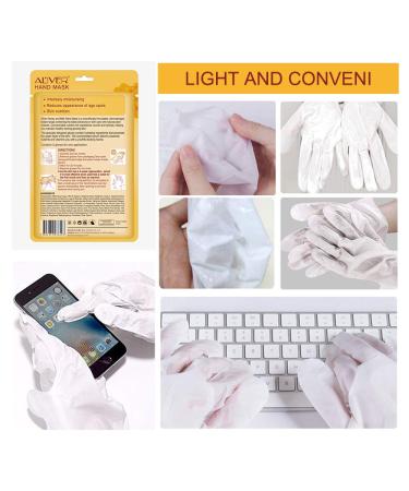 5 Pairs Exfoliating Hand Mask Gloves for Hand Skin Repair & Moisturizing with Honey Milk - Buy Online on GoSupps.com