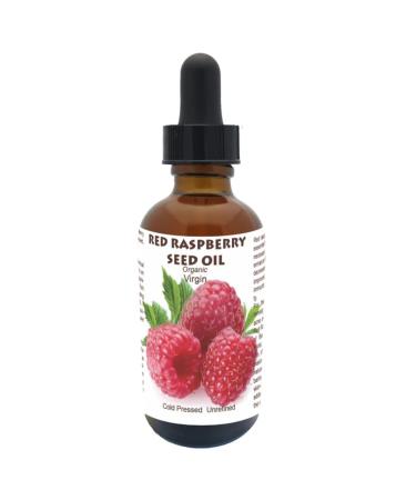 Best Nature's Red Raspberry Seed Oil 100% Pure Organic Cold-Pressed Natural Face & Hair Moisturizer Rich in Vitamin E Omega 3 Anti-Aging Skincare 1 fl oz / 30 ml Rasprberry 1 Fl Oz (Pack of 1)