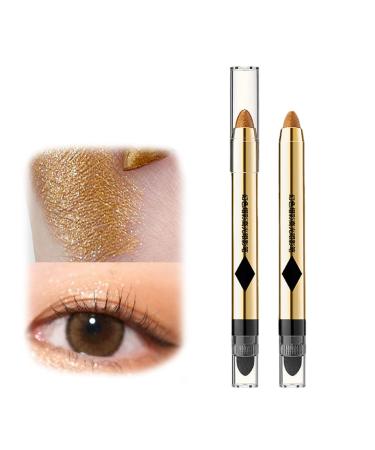 2/6Pack 2-in-1 Pearlescent Eyeshadow Makeup Pen Glitter Eye Makeup 2 in 1 Eyeshadow Stick (2PCS-#4)