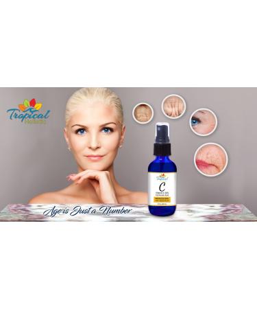 Vitamin C Serum 2 Fl Oz - Anti-Aging Wrinkle Reduction Dark Circles & Puffiness - With Vitamin E Ferulic Acid & Green Tea - Buy Online on GoSupps.com