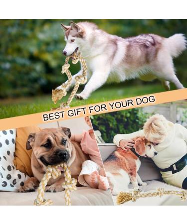 XL Indestructible Dog Rope Toy for Large Dogs - 35 Inch Vivifying Rope Dog Toy for Aggressive Chewers - Buy Online on GoSupps.com