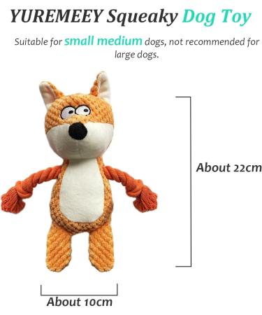 Yuremeey Plush Dog Toys | Interactive Squeaky Tug Toys for Small & Medium Dogs - Buy Online on GoSupps.com