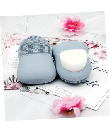 Angoily 1pc Silicone Face Cleansing Brush Face Cleaning Brush Handheld Mat Scrubber Manual Cleansing Brush Double-Sided Face Brush Face Scrub Brush Facial Cleanser Double Head - Buy Online on GoSupps.com