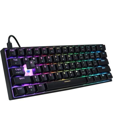 FANTECH MAXFIT61 RGB Wired Mechanical Keyboard - BlueSW(Clicky)-Black