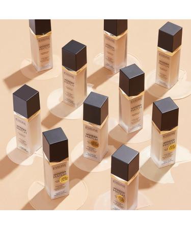Eveline Cosmetics Wonder Match Liquid Foundation 40 Sand - Hyaluronic Acid & Microbiome Protection - International Shipping - Buy Online on GoSupps.com