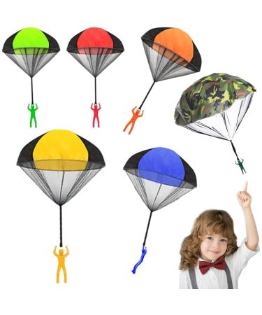 6 pieces of parachutist toys parachutists children's birthday games perfect for outdoor fun children's birthday parties and gift bags - inspires children with flying adventures - Buy Online on GoSupps.com