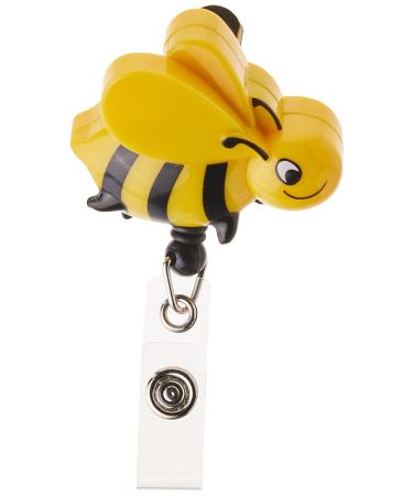 Prestige Medical S14-bee Retractable Badge Holder with Bulldog Clip, Bee, 1 Count (Pack of 1)