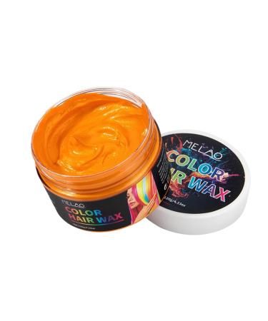 Hair Dye Wax Natural Hair Styling Wax 423oz Natural Fast No Allergies Washable Effective Temporary Hair Color Cream for Kids Halloween Man Woman Youngwier Orange1