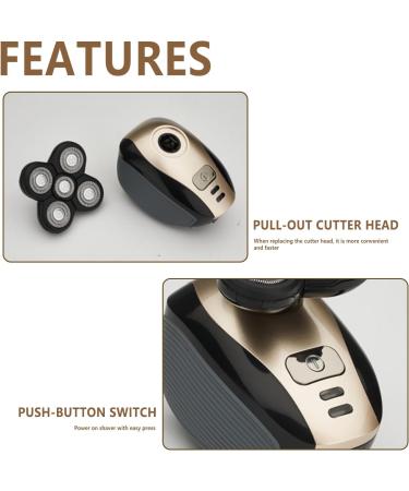 Buy 5-in-1 Electric Shaver for Men | Bald Shavers with Rotary Blades Nose Trimmer & Massager - Global Shipping Available - Buy Online on GoSupps.com