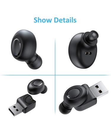 LEZII Single Bluetooth Earbud Mini Wireless Headset with Mic and Magnetic USB Charging - Waterproof Sport Earpiece for Samsung iPhone - Ideal for Car, Business Use - Buy Online on GoSupps.com