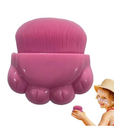 Kids Sunscreen Applicator Compact Sunblock Buddy Brush | Sunscreen Applier Sunblock Brush Set Sunscreen Applicator Brush Easy-to-Use Sun Cream Brush For Kids Boys Girls Pink