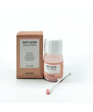 Ewela Blemish Drying Lotion - Overnight Spot Care with Salicylic Acid Calamine Zinc Oxide & Tea Tree - Pink Bi-Phase Formula for Oily & Sensitive Skin - Soothes Redness & Surface Impurities (30ml)