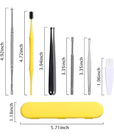 JPNK Ear Pick Earwax Removal Kit - 7 Pcs Cleansing Tool Set with Storage Box - Buy Online on GoSupps.com