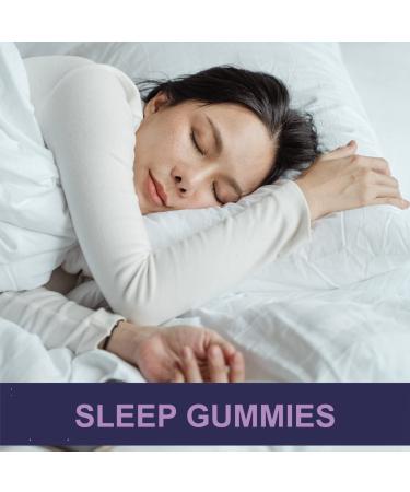 Hemp Sleep Gummies Triple Action | Supports Healthy Sleep with Melatonin, Hemp & L-Theanine | Made in USA | 60 Organic Gummies - 10mg L-Theanine, 5mg Melatonin, 200mg Hemp - Buy Online on GoSupps.com