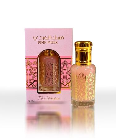 PINK MUSK (Pink Tahara) 12mL - Alcohol Free Arabian Body Oil Perfume with Glass Dapper (PINK MUSK) - Buy Online on GoSupps.com