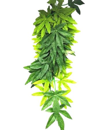 EXFEA 50cm Artificial Aquarium Plant - Hanging Plastic Green Decor for Reptiles & Aquariums - Buy Online on GoSupps.com