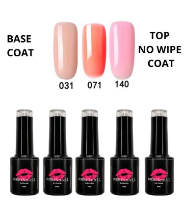 SmartNail UV Gel Nail Polish Set - 3 Colors Top & Base Gel Kit for Perfect French Manicure | Nail Art Lacquer - Buy Online on GoSupps.com