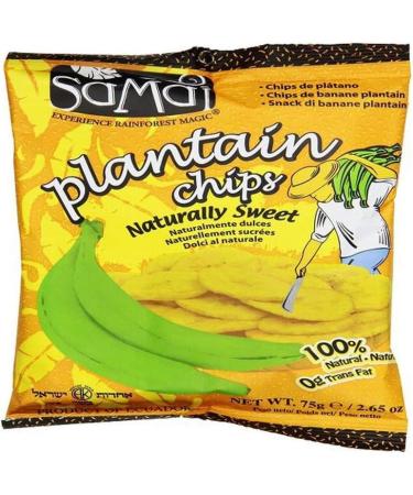 Naturally Sweetened Plantain Chips - Samai 75g - Buy Online on GoSupps.com