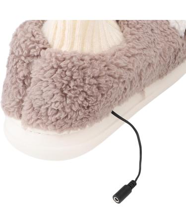 Buy Alomejor Electrically Heated Slippers - Soft Comfortable & Plush USB Foot Warmer - Warm Non-Slip Boots in Brown for Ultimate Comfort - Buy Online on GoSupps.com