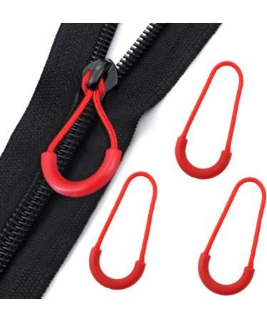Honbay 10-Pack U-Shaped Nylon Zipper Fans - Durable Replacement for Backpacks Luggage Clothing (Red) | International Shipping Available - Buy Online on GoSupps.com