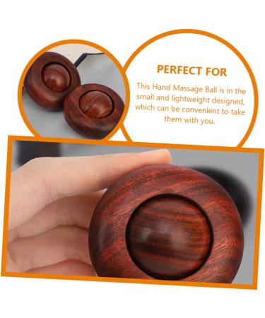 Buy Gleavi Wooden Health Ball - Handheld Massage Roller & Thai Massage Device | Eco-Friendly Boho Mahogany - Buy Online on GoSupps.com