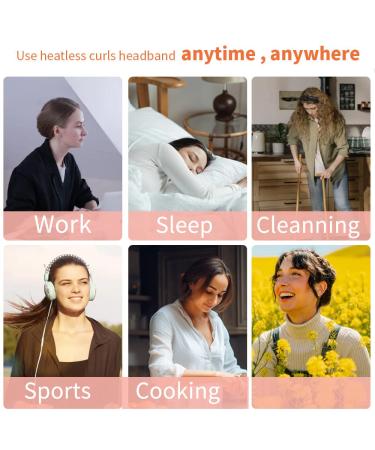 Velour Cotton Heatless Curling Rod Headband - 61 Extra Long Pink Hair Roller for Sleeping Curls - Buy Online on GoSupps.com