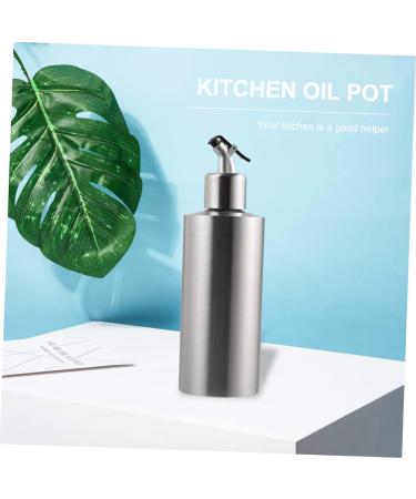 Zerodeko Condiment Container Kitchen Oil Dispenser 1pc Stainless Steel Oil Pot Oil Bottle Seal Olive Oil Bottle Condiment Sealing Container - Buy Online on GoSupps.com