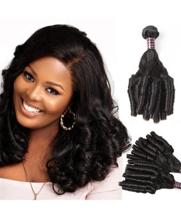RemeeHi Brazilian Curly Hair Bundles - Natural Black Hair Weft Extensions for Women | 35.6 cm Curly Tressen - Buy Online on GoSupps.com
