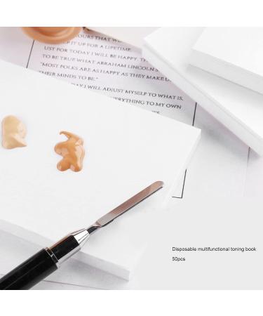 50 Pieces Disposable Nail Art Mixing Paper - Double Sided Waterproof Medium Tear Off for Perfect Makeup Mixing - Buy Online on GoSupps.com