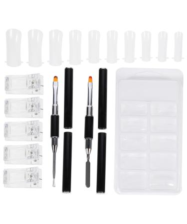 DOITOOL 5 Sets Nail Extension Set Nails Kits Nail Art Tool Nail Accessories Manicure Clamp Nails Accessories Nail Kit Nail Art Accessories Poly Nail Clip Crystal Extend Aluminum Alloy