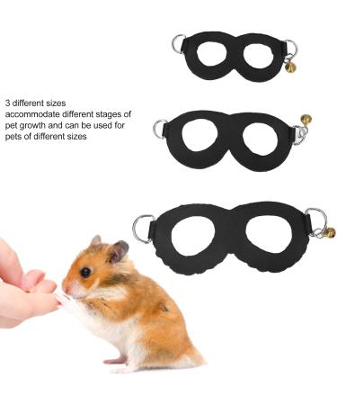 Asixxsix Dishwear & Leash Set for Hamsters Guinea Pigs & Ferrets | Synthetic Leather Crockery & Nylon Line | 3 Sizes Available | Black - Buy Online on GoSupps.com