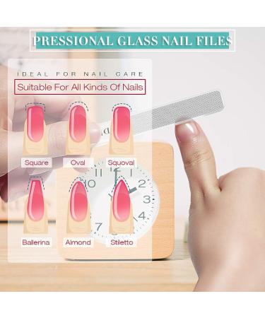 Buy Premium Nail File Set | Glass Nano Nail Files for Natural Nails | Drmode Upgraded Polisher with Case (2 Pieces) - Buy Online on GoSupps.com