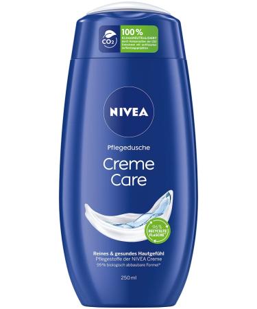 NIVEA Creme Care Shower Gel (250 ml) Shower Gel with Unique Mild Fragrance Gently Cleansing Cream Shower with Selected Ingredients of Nivea Cream