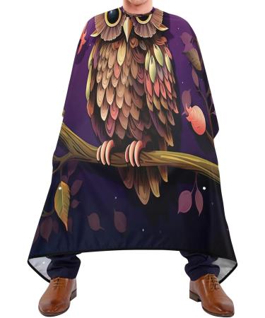 Kigai Cute Owls Barber Cape - Professional Waterproof Hair Cutting Cape for Men & Women with Adjustable Snap Closure - Buy Online on GoSupps.com