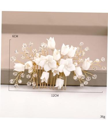 DOITOOL Bridal Hair Comb Bride Wedding Zircon White - Buy Online on GoSupps.com