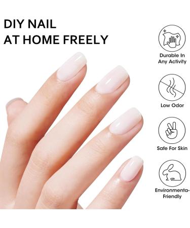 White Nail Polish - Translucent White Nail Varnish - Sheer Milky White Nail Polish - Long Lasting Quick Dry Nail Polish - Neutral Nail Polish French Manicure Nail Art DIY at Home - Buy Online on GoSupps.com